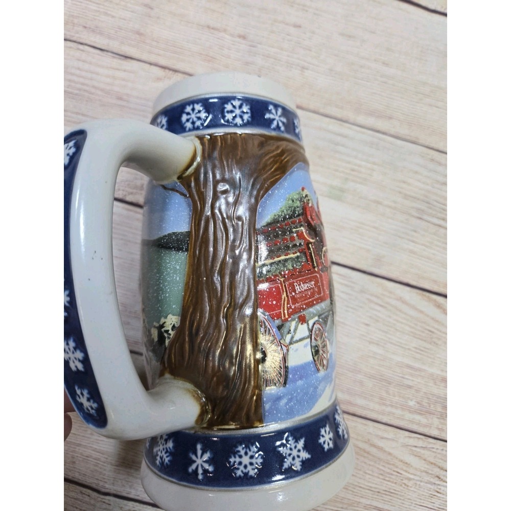 Budweiser Lighting the Way Home 1995 Holiday Stein Signature Edition‎ Vintage - Picture 2 of 8